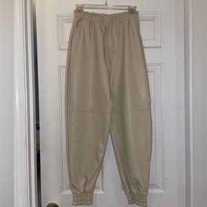 AF Faux Leather Joggers